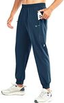 NORTHYARD Men's Athletic Running Pants Lightweight Workout Joggers Quick Dry Gym Sweatpants Active Sports Track Training Seablue 2XL