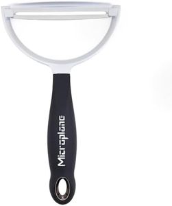Microplane Pelador profesional XL | Hoja ancha y afilada de acero inoxidable para pelar frutas y verduras | Mango ergonómico | Pelador en forma de Y | Trituradora de queso, 48095E