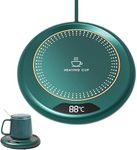 Drumstone (𝟓 𝐘𝐄𝐀𝐑 𝐖𝐀𝐑𝐑𝐀𝐍𝐓𝐘) Beverage Cup Warmer | USB Electric Coffee Mug Warmer Pad for Home & Office Desk | Fast Heating Coaster for Tea, Milk & Coffee with Auto Shut-Off Safety Feature