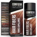 CONFIERR Hair Fibers for Men & Women (15 Grams, Auburn) - Fill In Fine or Thinning Hair, Instantly Thicker, Fuller Looking Hair