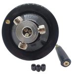 Out Diameter 100 mm Ultimate Handwheel for or Less 12.7 mm Shaft 1 Set Used as Replacement Parts for Milling, Lathe, Drill Press, Tailstock, Liquid Filling Machine, etc. Easy Install