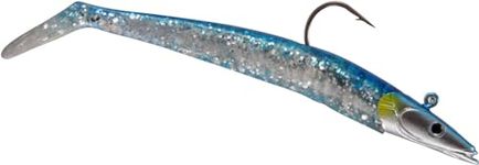 Sandeel Fishing Lure Blue Silver 6-Inch/1-1/2-Ounce