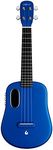 LAVA U Carbon Fiber Ukulele with Effects Concert Travel Ukulele with Case Pick and Charging Cable (FreeBoost, Sparkle Blue, 23-inch)