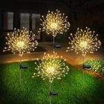 Solar Firework Lights 4 Pack, Solar