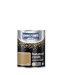 Johnstone's 423221 Feature Wall Metallics Paint, Gold, 1.25L