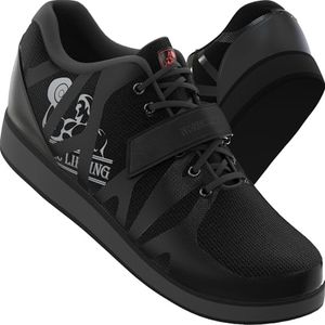 Nordic Lifting Powerlifting Shoes for Heavy Weightlifting - Men's Squat Shoe - MEGIN 1 Year Warranty (7 US, Black)