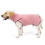 Lianzimau Fleece Vest Dog Sweaters Jacket,Warm Anxiety Relief Sweatershirt for Dogs Boy Girl,High Collar Windproof Dog Winter Coat,Dog Clothes Outfits Apparel for Small Medium Large Dogs