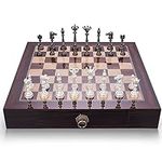 AMEROUS 20 Inches Wooden Chess Set 