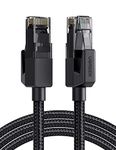 UGREEN Ethernet Cable 1M, High-Speed Gigabit Cat 6 Network Cable, POE 1000Mbps 250Mhz/s Braided Internet Cable RJ45 LAN Patch Cord Compatible with Router, Modem, Smart TV, PC & Laptop, PS5/PS4 Switch