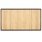 Navaris Bamboo Mat for Bathroom - 31.5" x 17" Bath and Shower Mat - Natural Floor Rug Spa Accessories - Non-Slip Bathmat for Bathrooms and Floors