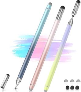 Stylus (3 Pcs), 3-in-1 Stylus Pen for Touchscreen, High Precision and Sensitivity, Compatible with iPhone/Android Tablets and All Touch Screens