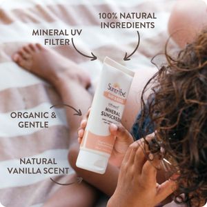 Suntribe Baby & Kids Mineral Sunscreen SPF 30, 100ml – Organic, Reef Safe, Perfume Free