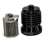 PC Racing PCS4B Black Stainless Steel Flo Oil Filter