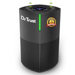 Dr Trust USA Zurich Portable Room Air Purifier, HEPA Filter UV 4 Stage Filtration & Air Quality Monitoring, Low Noise, 360° Air Inlet Removes 99.97% Pollutants Dust, Smoke, Bacterial Particles (Black)