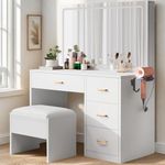 DWVO Makeup Vanity with Large Mirro