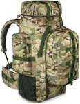Boundless Performance Metal Frame Rucksack with Detachable Day Pack Great For Traveling and Camping | 125 Liters Capacity