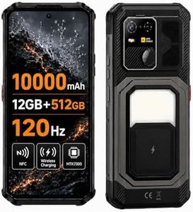 AGM G3 Rugged Smartphone, for T-Mobile Only, Android 15, 24GB+512GB, 10000mAh Battery, 6.72" FHD+ 120Hz Display, 33W Fast Charging, 18W Wireless Charging, NFC GPS Camping Light