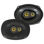 Kicker CS Series 150 Watt 6 x 9 Inch Car Audio Coaxial Speaker Pair, Black