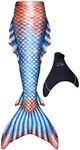 Fin Fun Atlantis Mermaid Skin, Monofin Included, Youth 6, Bronzed Sapphire