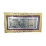 Sahiba Gems Exclusive 999 Pure Silver Note of Rs 500 Currency for Gifting Diwali, family wedding special gifts and friends ~ Pack in a Golden Sheet Box