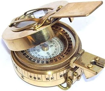 SIAN Antique Brass Brunton Golden Flip-Out Magnetic Compass for Best Gifted Item