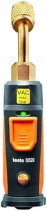 testo 552i Wireless Digital Vacuum Probe - Vacuum Gauge for HVAC Systems with IP54 Protection – 45° Service-Port Design - HVAC Tool for AC/R System Evacuation with Bluetooth and App