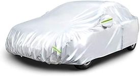 Amazon Basics - weatherproof car cover, silver, PEVA with cotton, limousines up to 432 cm