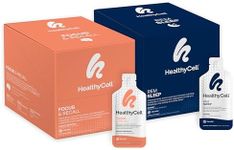 Healthycell REM Sleep + Focus & Recall Bundle - Adult Extra Strength Sleep Supplement + Nootropic Supplement - Maximum Absorption Liquid Supplements - 30 Gel Packs x 2