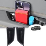 Car Front Door Storage Box Compatible with Audi Q4/Q5 E-Tron 2022-2024 Car Front Door Side Storage Box Organizer Tray Door Armrest Organizer Handle Pocket Tray Insert Glove Pallet Tray ABS Accessories