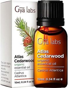 Gya Labs Atlas Cedarwood Essential Oil Organic for Hair & Diffuser - Natural Atlas Cedarwood Oil - Essential Oil Cedarwood Oil Organic for Aromatherapy & Skin (10 ml)