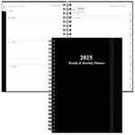 2024-2025 Planner - A5 Weekly & Monthly Planner & Journal to Track Goals, July 2024 - June 2025, 6.4" x 8.5" with Flexible Cover, Tabs, Strong Twin-Wire Binding, Inner Pocket, Black