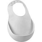 Beaba - Siliconea Baby Bib - Waterproof - Adjustable - Several Sizes - Light and Flexible - Ultra Soft - Easy to Clean - Large Pocket to Catch Food - Light Mist