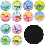 Geyee 24 Pcs Potty Training Stickers Potty Stickers Reusable Potty Training Reveal Stickers Potty Training Seat Stickers Color Changing Sticker Toilet Targets(Dinosaur)