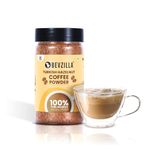 Bevzilla Instant Coffee Powder (Turkish Hazelnut Flavour) - 75 Grams | 100% Arabica Beans | Hot & Cold Coffee | Makes 40 Cups | Strong Coffee | Flavoured Coffee| Glass Jar