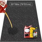 Oil Spill Mat for Garage Floor Under Car - 30x36 Inches Oil Splash Pad, Garage Driveway Oil Drip Mat, Oil Absorbent Mechanic Floor Mat for Motorcycle, Garage, Refrigerator, Golf Cart, Basement