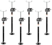 Garvee RV Slide Out Stabilizer Jacks (Set of 6) - 30,000lb Heavy Duty Support, 21"-34" Quick-Lift Adjustable - Power Drill & Hand Crank Compatible for Campers, Travel Trailers & RVs