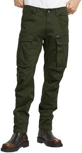 G-Star Raw Men's Rovic Zip 3D Tapered, Dark Bronze/Green, 33 Regular;Classic;Straight Casual Pants