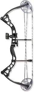 Diamond Archery Prism Fully Equipped Adjustable Durable Compound Bow, 5-55 lbs, Black, Right Hand