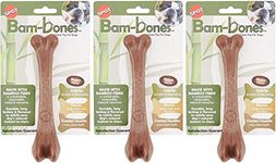 SPOT Bambones Bacon Bone 7.25 Inch Chew Toy for Dogs - 3 Pack