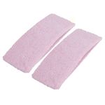 sourcingmap Terry Cloth Elastic Sport Headband, Light Pink 7 cm - 2-Piece