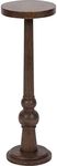 Kate and Laurel Wegner Traditional Wooden Round Drink Table, 8 x 23, Rich Brown, Elegant and Durable Pedestal Table for Use as Small Drink Table, Plant Stand, or Decorative Item Display