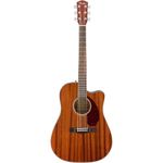 Fender CD-140SCE Dreadnought Electro Acoustic Guitar, All Mahogany, includes a Hardshell Guitar Case