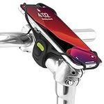 【Bone】 Bike Tie Pro 3 Bike Phone Mount, Universal Bicycle Phone Holder for Bike Compatible with iPhone 15-11 Pro Max XS 8 Plus, Galaxy S22-10 Edge Note 20, Fits Phones 5.8" to 7.2" (Black)