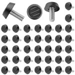FAURAPMNG 40 Pcs M8 Thread Adjustable Furniture Levelers Screw in Threaded, Leveling Feet Screw in Chair Feet, Adjustable Levelers Screw On Furniture Glide Leveling for Table, Chair, Furniture Legs