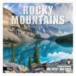 RED EMBER Rocky Mountains 2025 Hangable Monthly Wall Calendar | 12" x 24" Open | Thick & Sturdy Paper | Giftable | Beautiful Nature Travel | Iconic Peaks