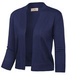 GRACE KARIN Xmas Dress Open Front Blouse Blazers for Teen Girls(L,Navy2003)