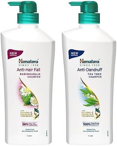 Himalaya Anti Dandruff Shampoo With Tea Tree Removes Dandruff & Soothes Sclap, 1000 ml And Himalaya Anti Hair Fall Shampoo with Bringaraja, 1000 ml