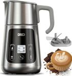 Dreo All-in-1 Milk Frother, Automatic Foam Maker for Latte Art-Level Microfoam and Hot/Cold Coffee, 27oz/800ml Electric Milk Warmer with 30+ Drinks, Dishwasher Safe, Dairy/Plant-Based Milk