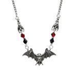 Gothic Bat Necklace for Women Girls Halloween Goth Necklace for Halloween Costume Accessories for Women Girls Halloween Necklaces