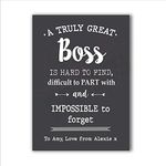 Personalised Truly Great Boss Gift, Manager Thank You Print Fabulous Amazing Perfect Leaving Gift For An Amazing Boss | Print Only